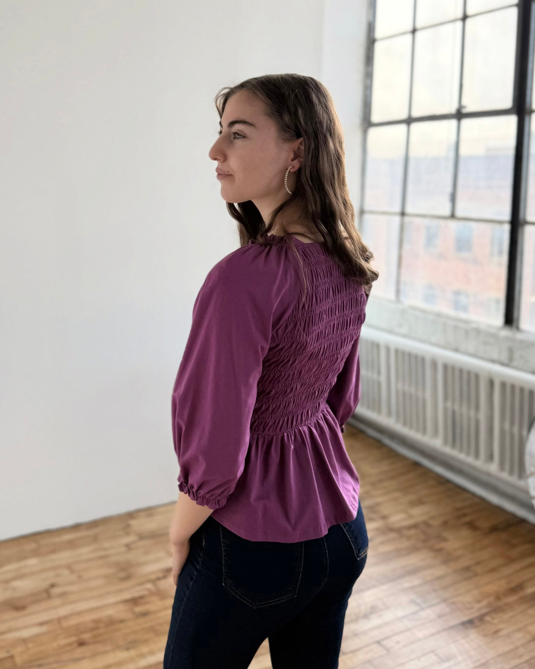 BEATRICE top in Deep Lilac