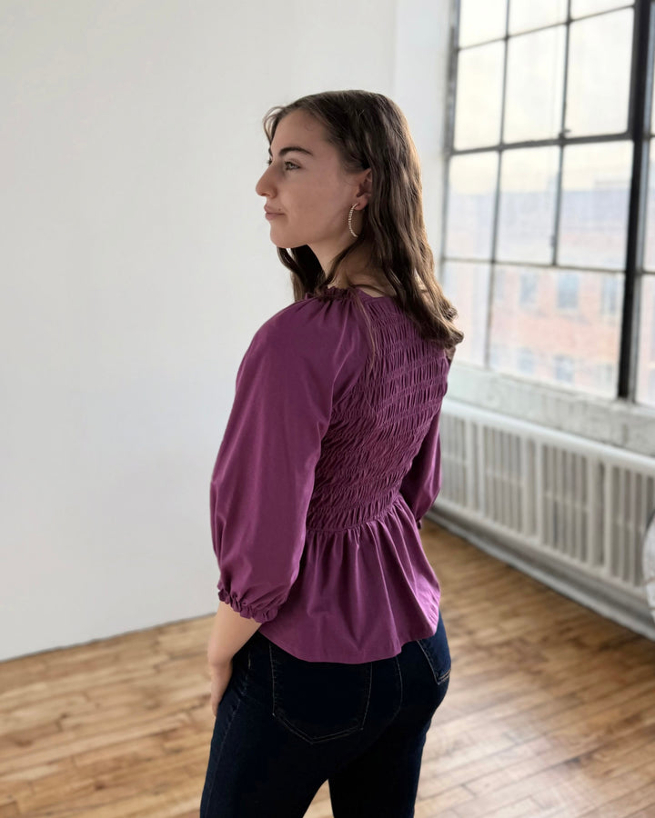 BEATRICE top in Deep Lilac