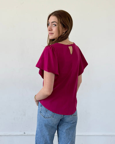 CHLOE tee in Garnet Pink