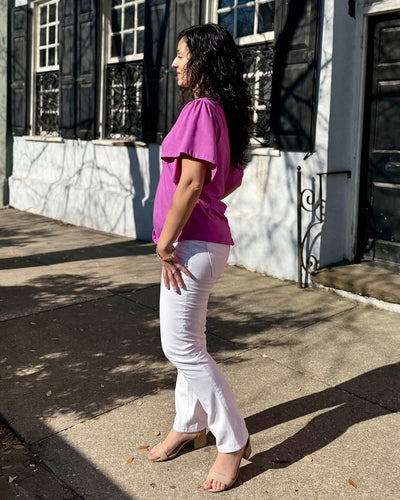ELLIOT tee in Magenta Bloom