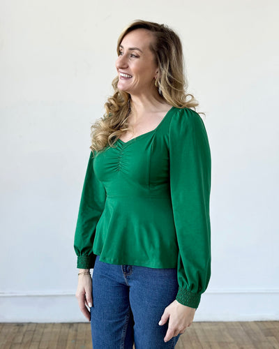 CELINE top in Rich Emerald