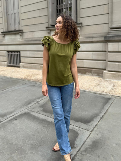 LILOU top in Olive Branch