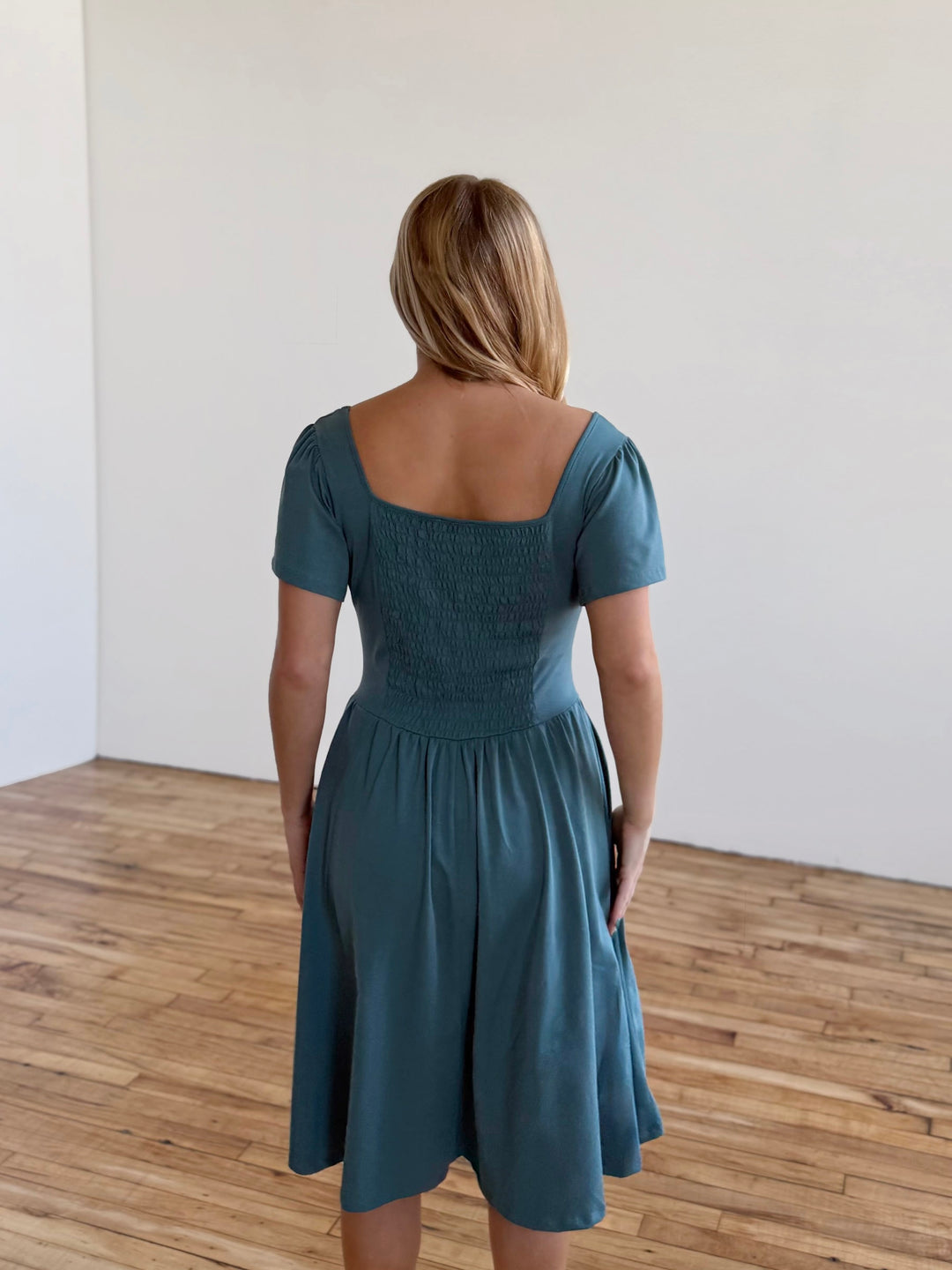 RAZELE dress in Dark Aqua