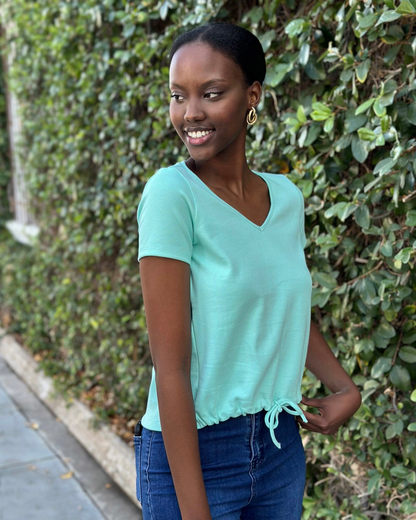 ARC heavyknit top in Mint