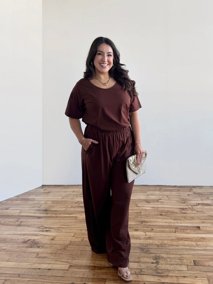 ELLIE pants in Burnt Cedar