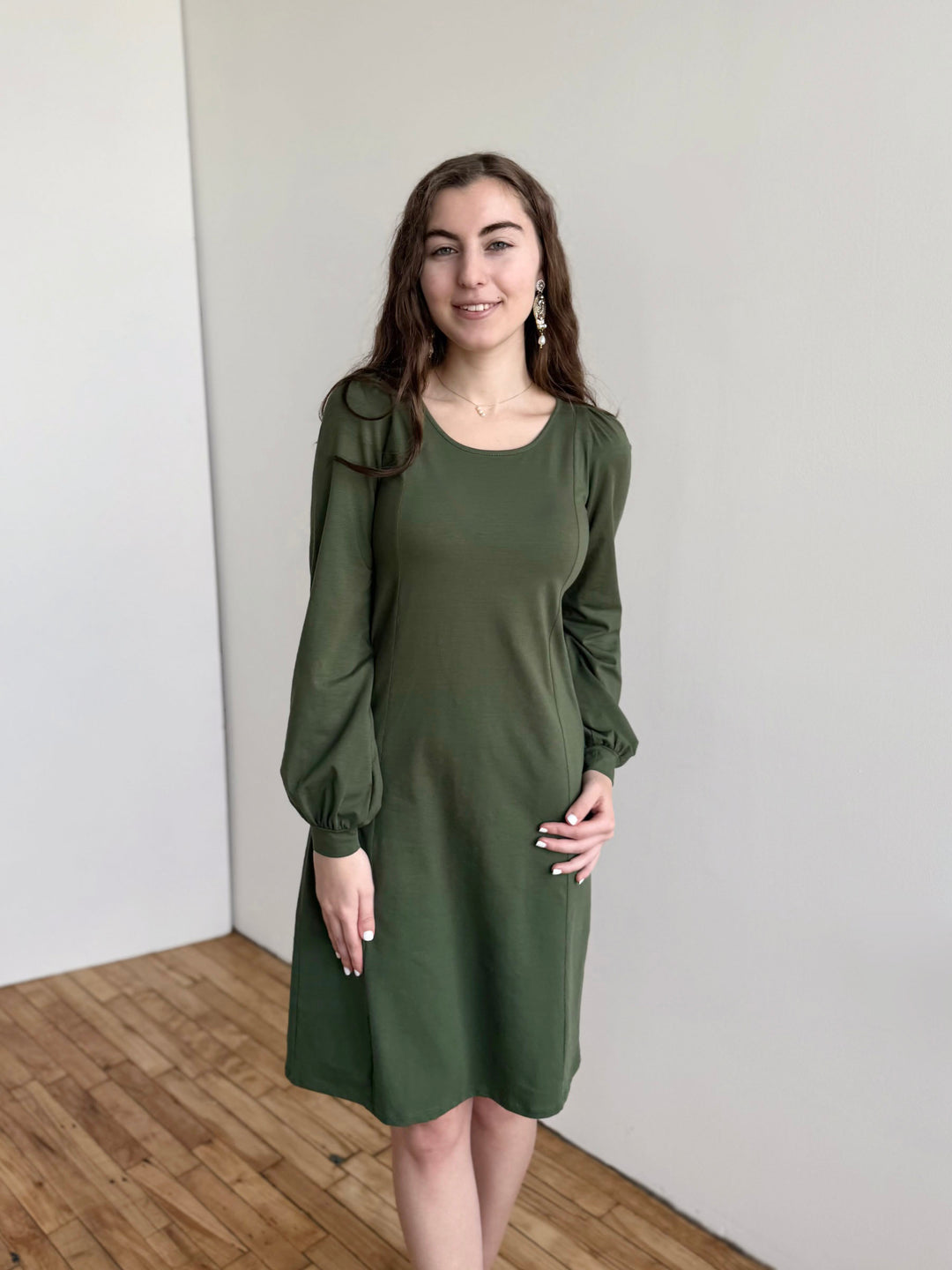 CONSTANCE dress in Meadow Green