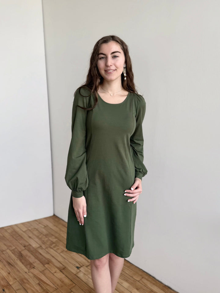 CONSTANCE dress in Meadow Green