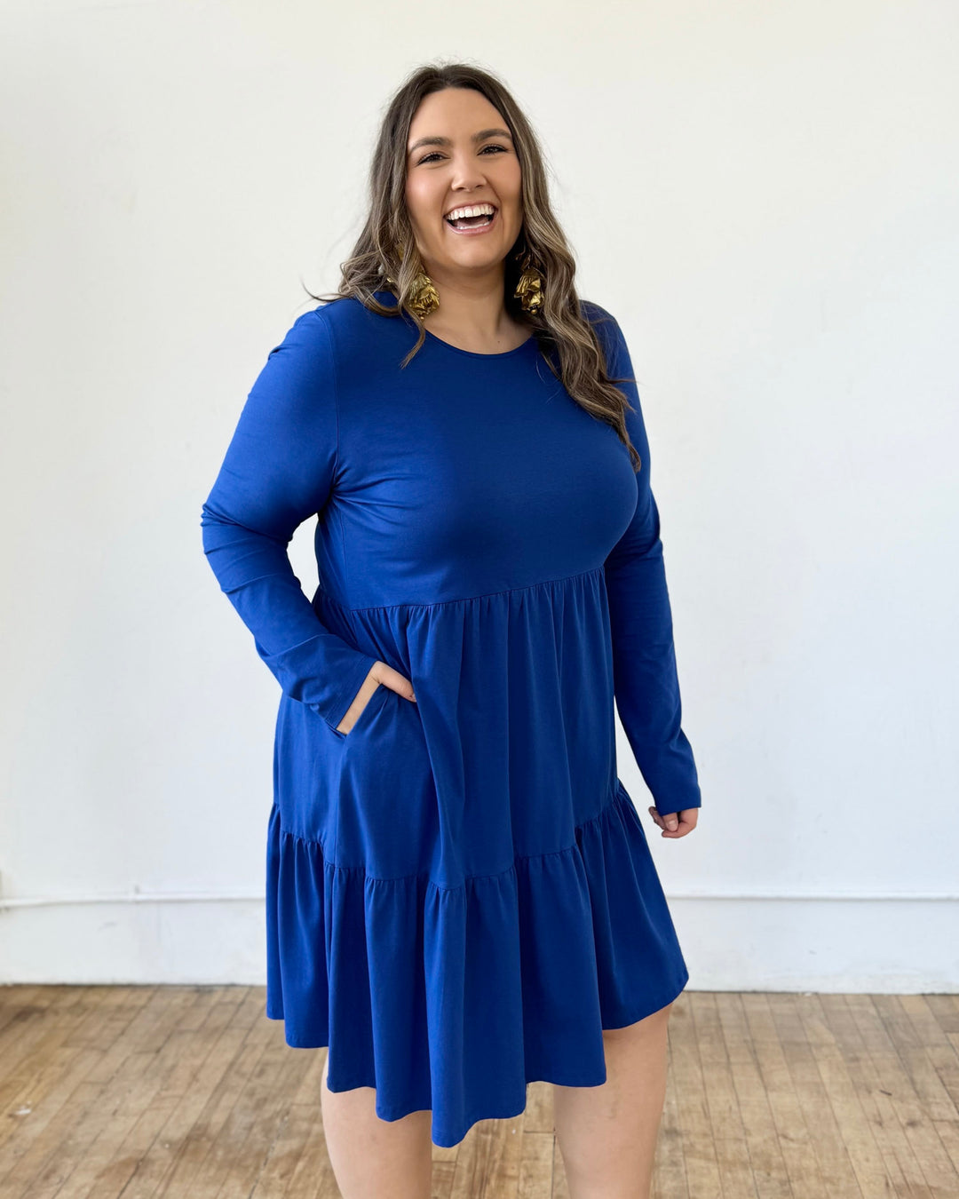 MAISIE dress in Cobalt Blue Elegantees MAISIE dress in Cobalt Blue Elegantees