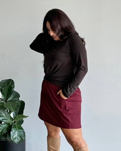 ELISE skirt in Mahogany