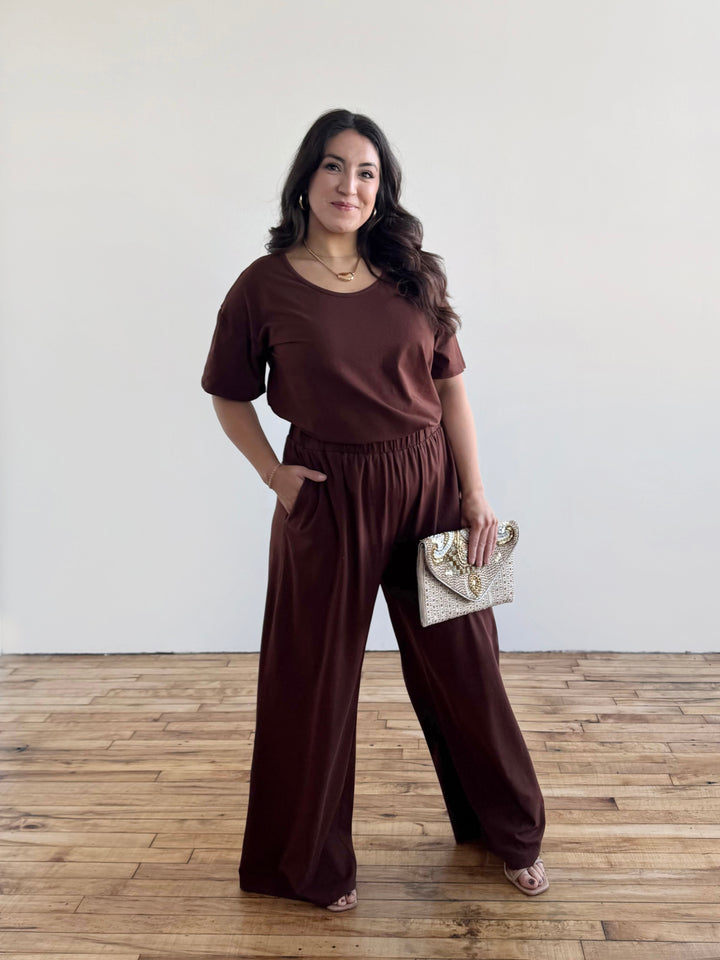 ELLIE pants in Burnt Cedar