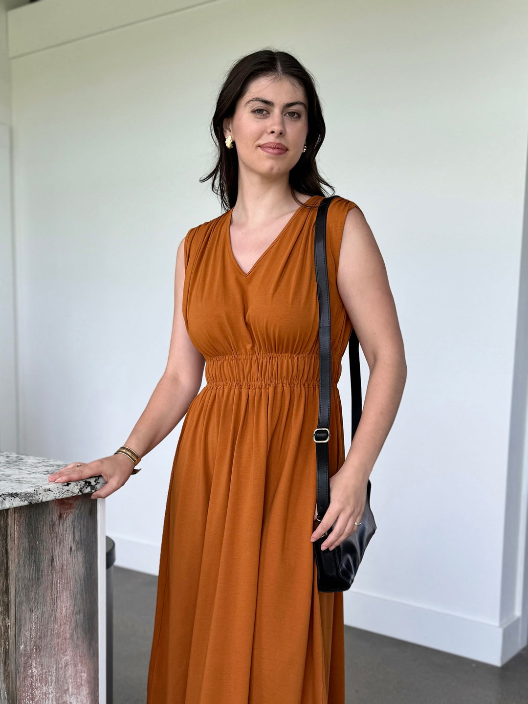 HAMPTON dress in Spiced Cider
