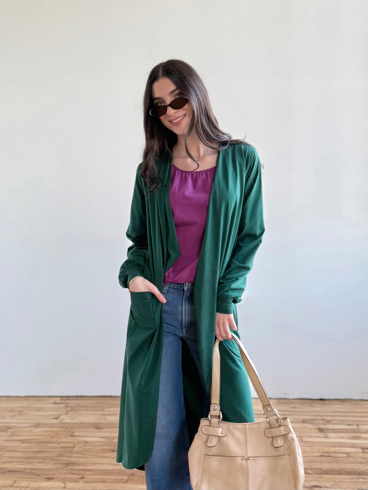 STEFFI duster in Dark Green
