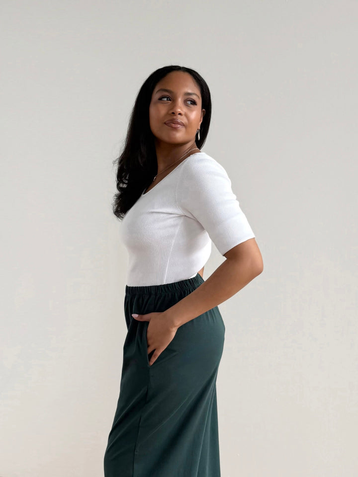 ANDRI jersey pants in Deep Pine