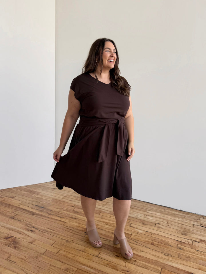 CONNIE skirt in Ebony Brown