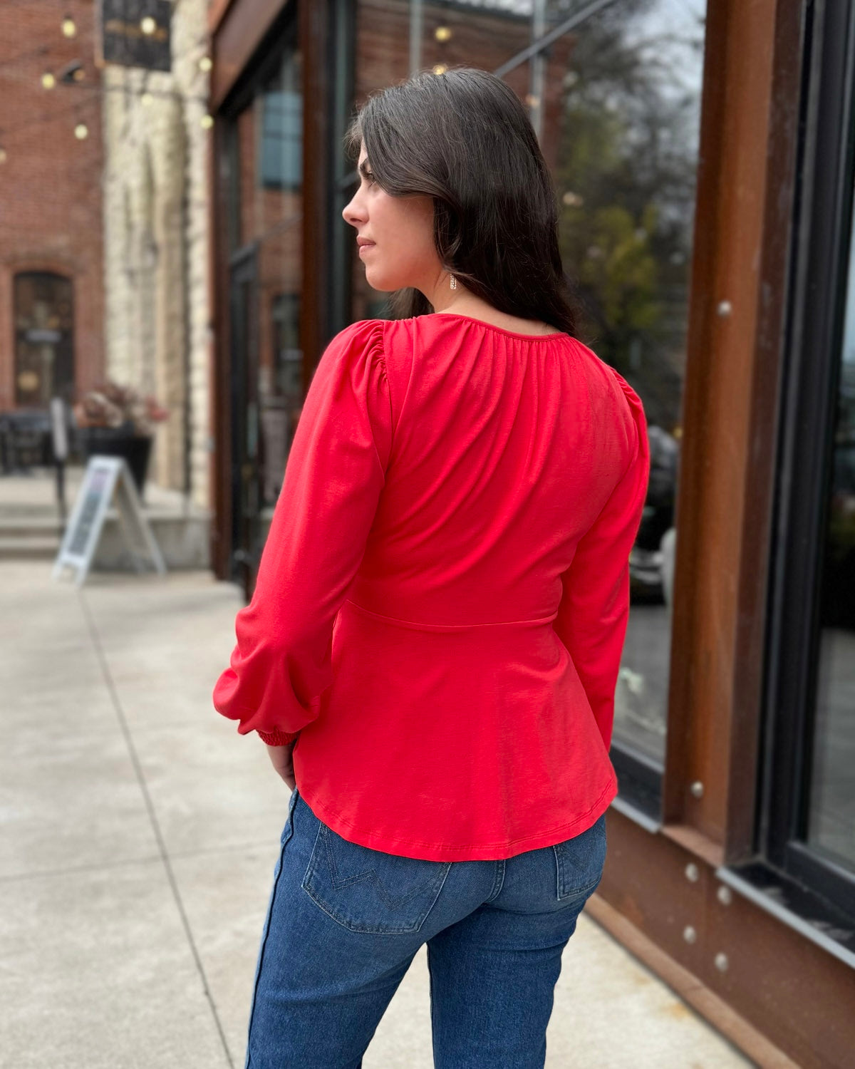 CELINE top in Bright Ruby