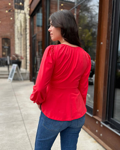 CELINE top in Bright Ruby