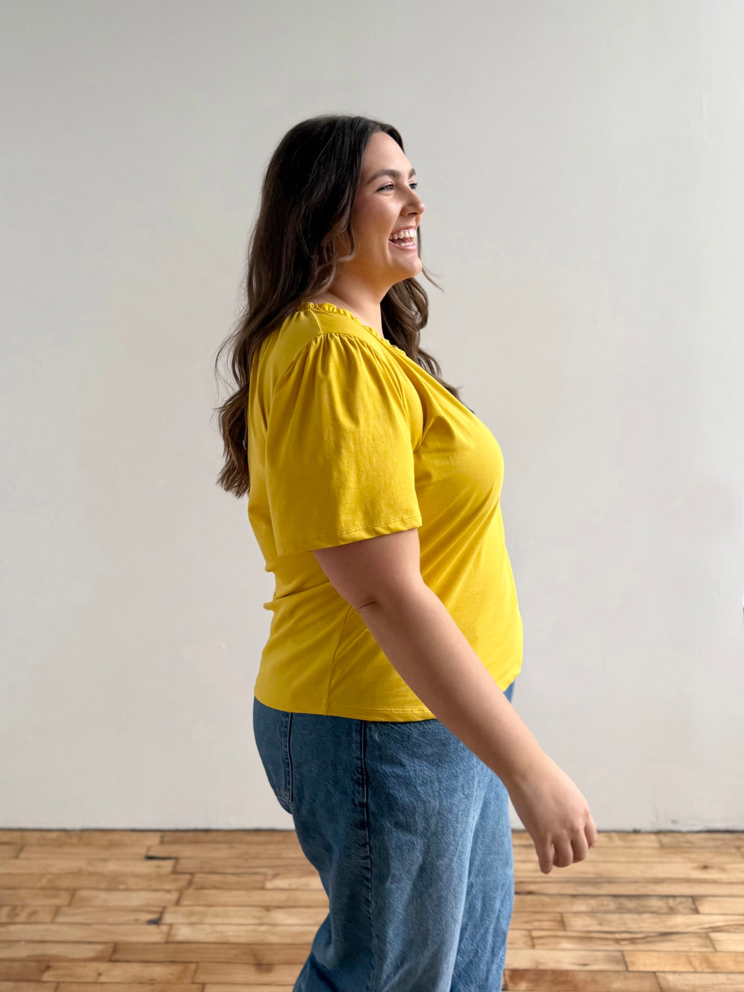 LARA tee in Sunflower