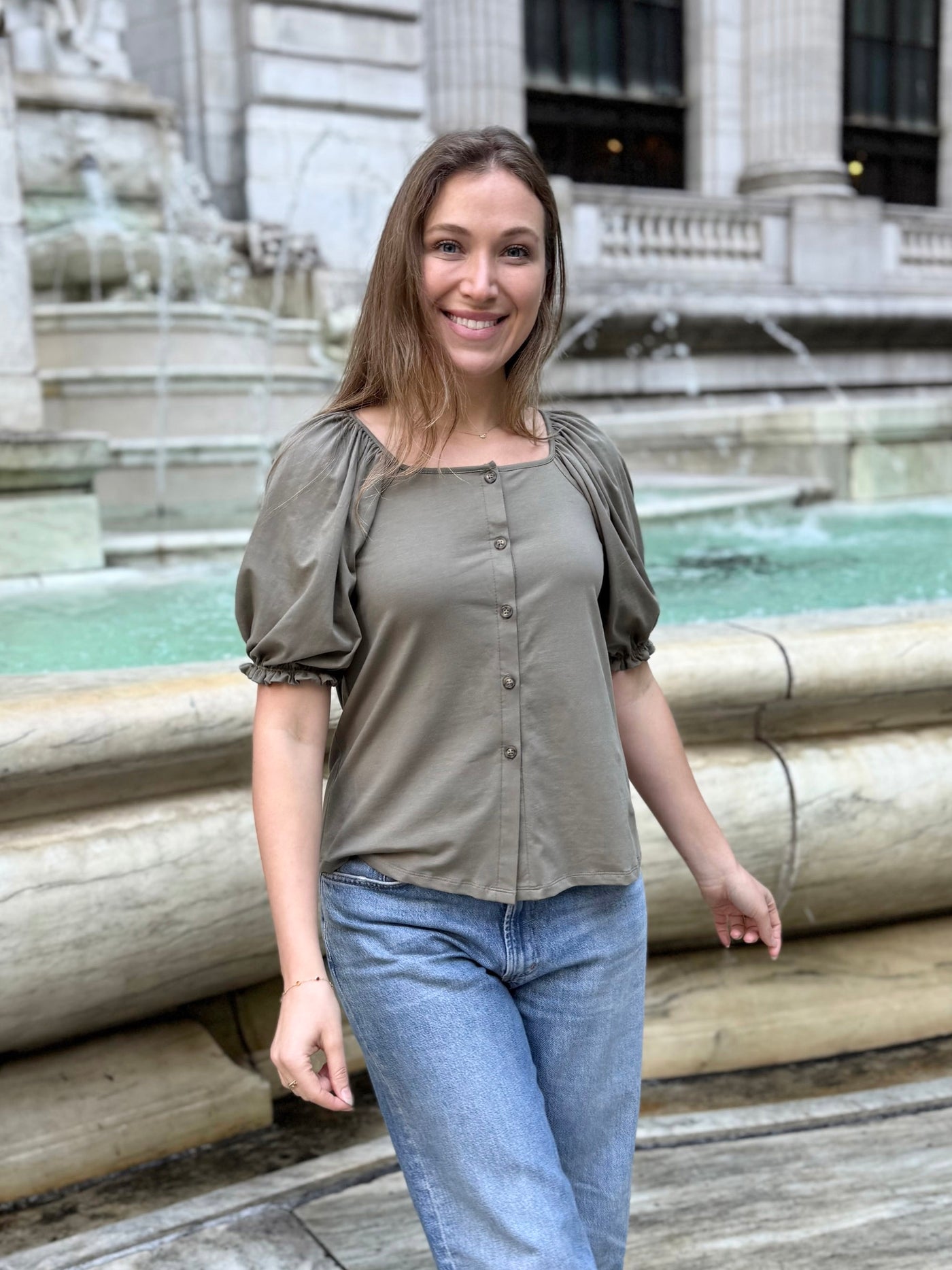 BOHEME top in Silver Sage