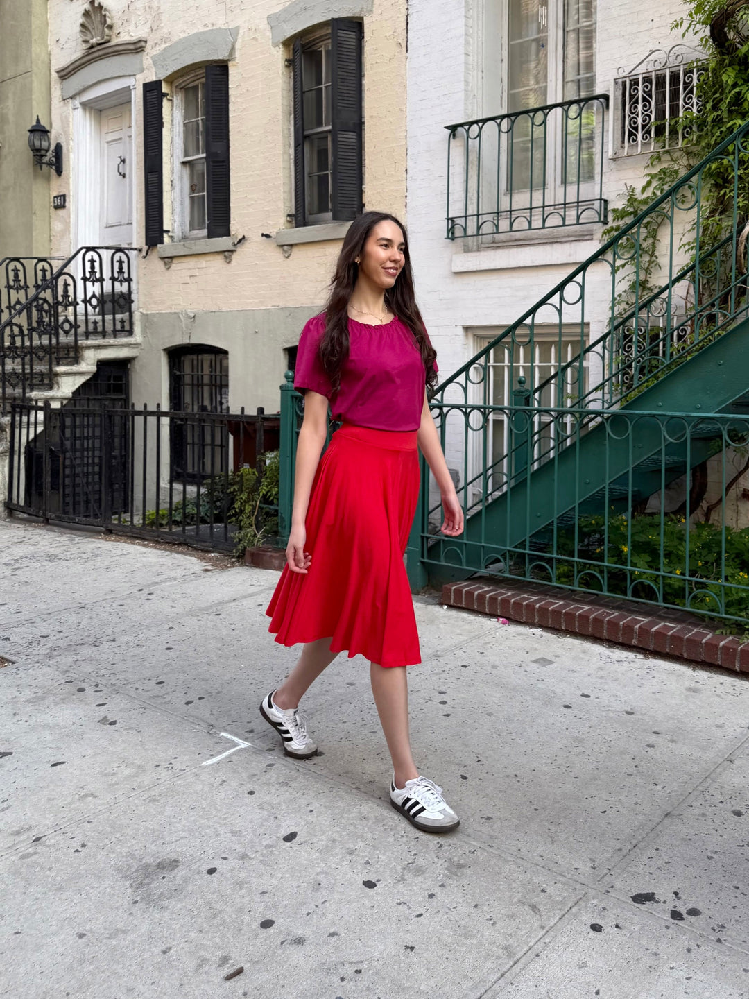 CIELA skirt in Bright Ruby