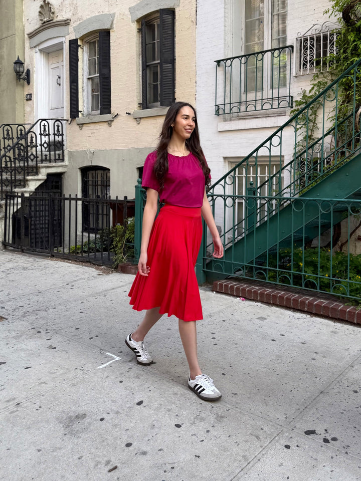 CIELA skirt in Bright Ruby