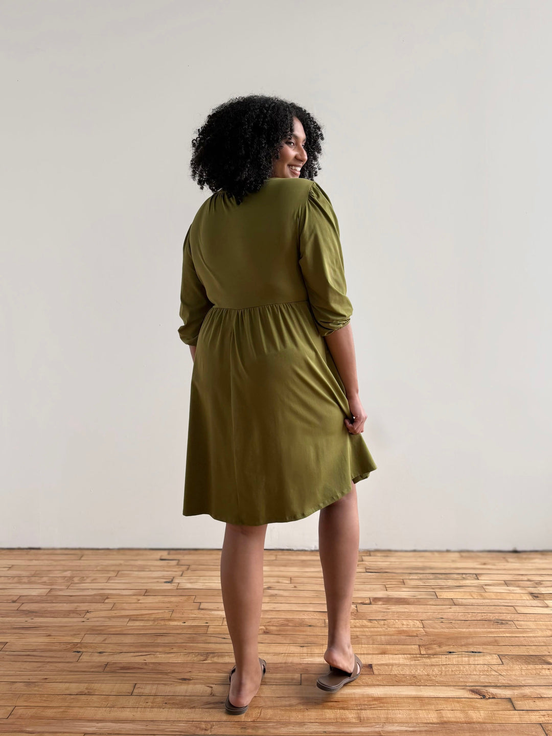 CALLIOPE dress in Olive Branch