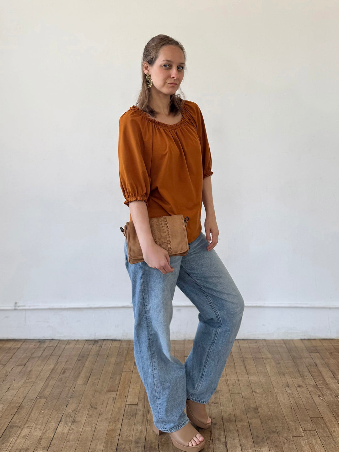 DELPHINE top in Spiced Cider