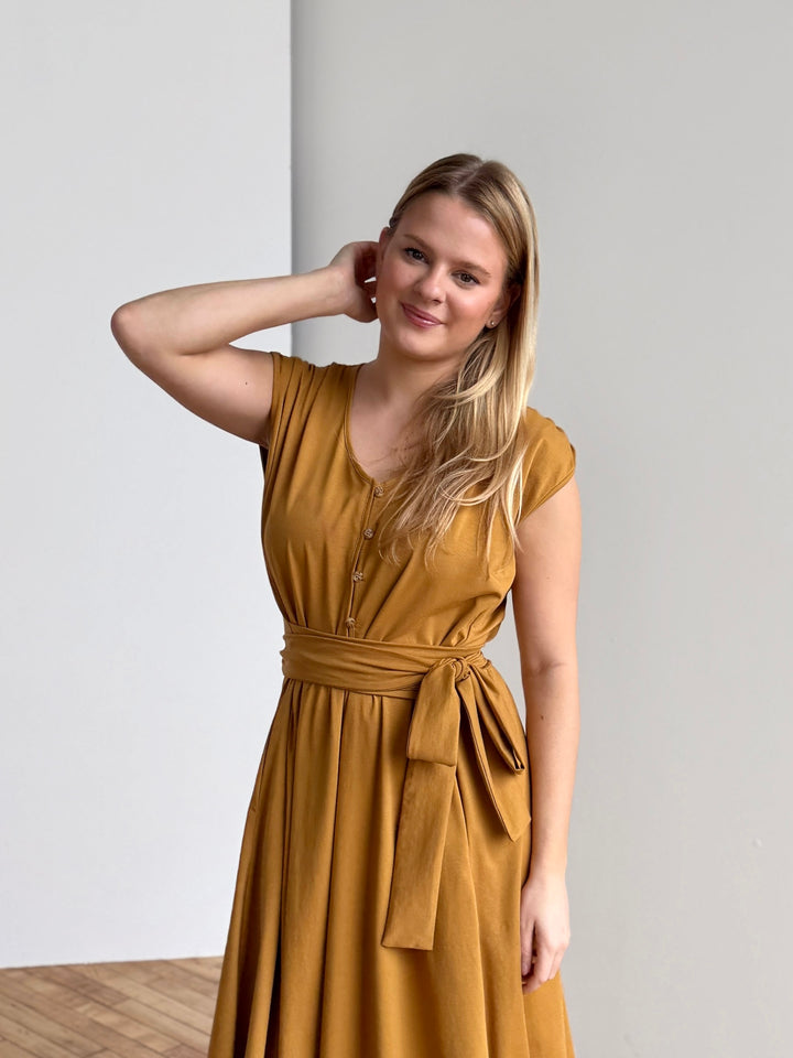 SERAPHINA dress in Light Amber