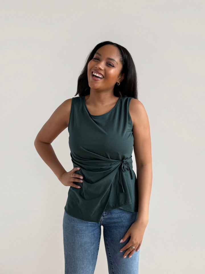 REINA top in Deep Pine