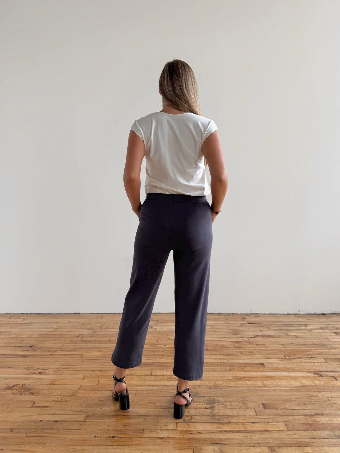 PATRICIA heavy-knit pants in Gunmetal