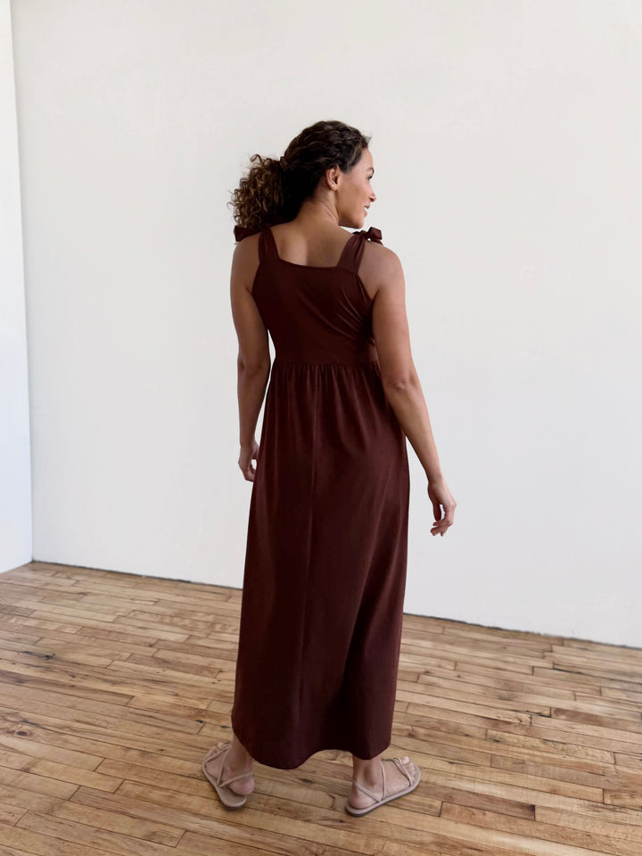 VERONA dress in Burnt Cedar