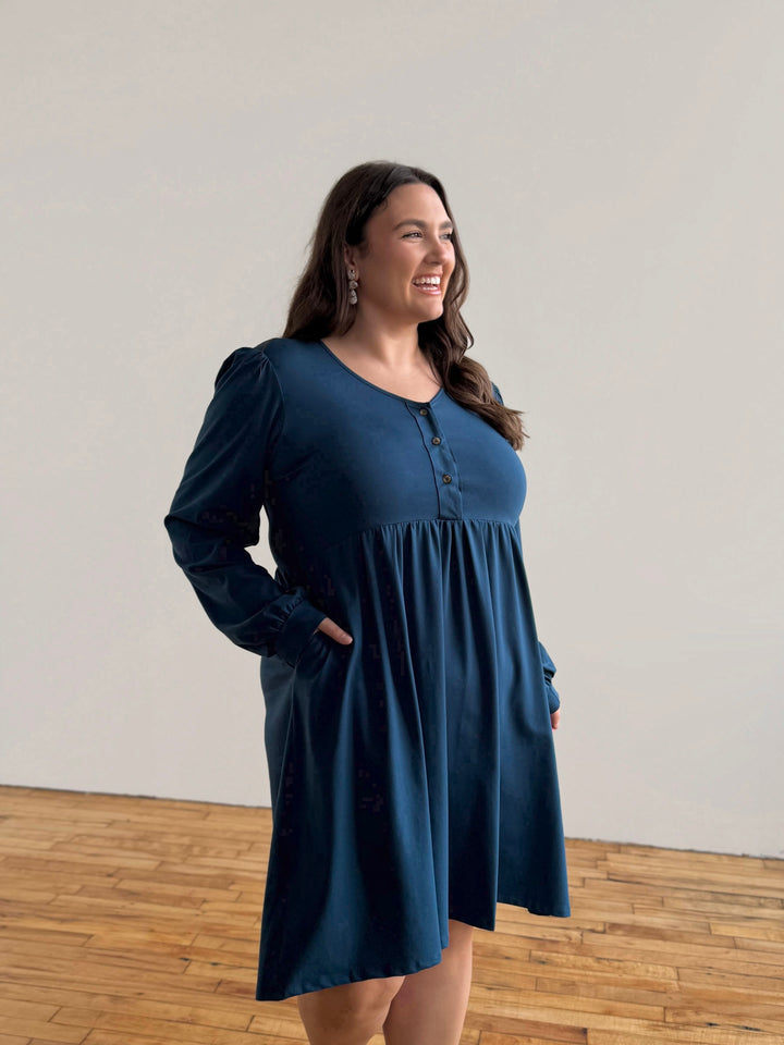 LUCIA dress in Atlantic Blue