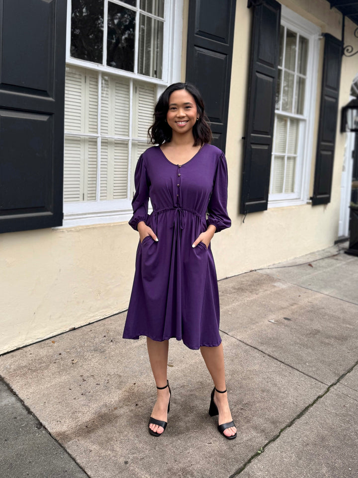 CALLIOPE dress in Midnight Dahlia