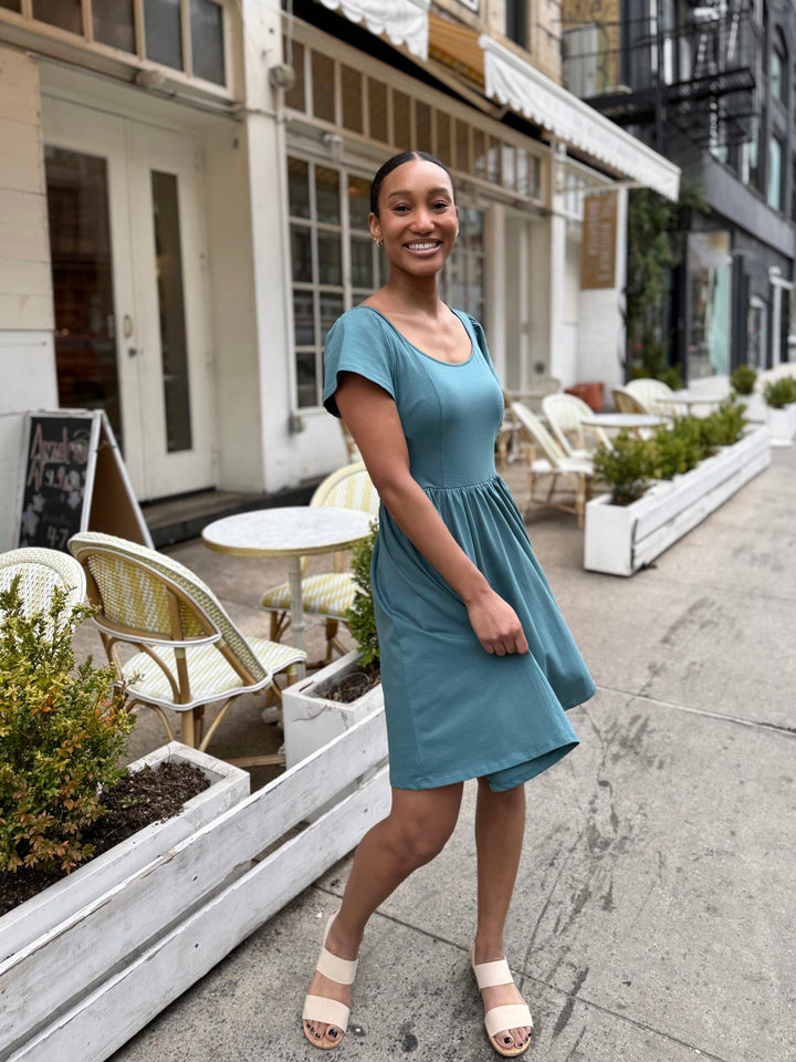 RAZELE dress in Dark Aqua