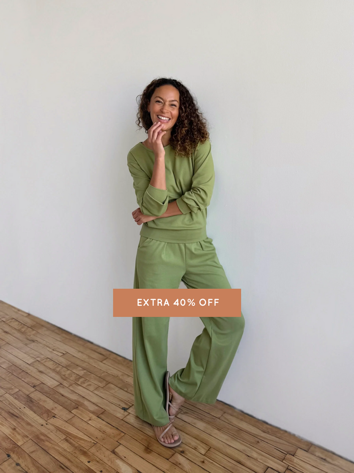 KENNA pants in Grass Green