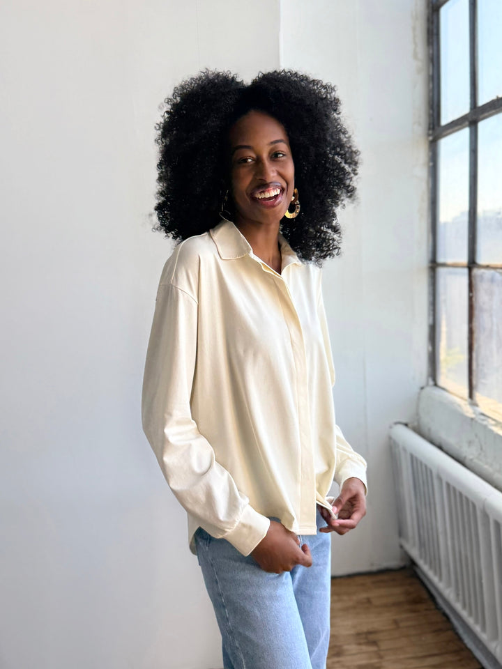 LINDSEY blouse in Chalk