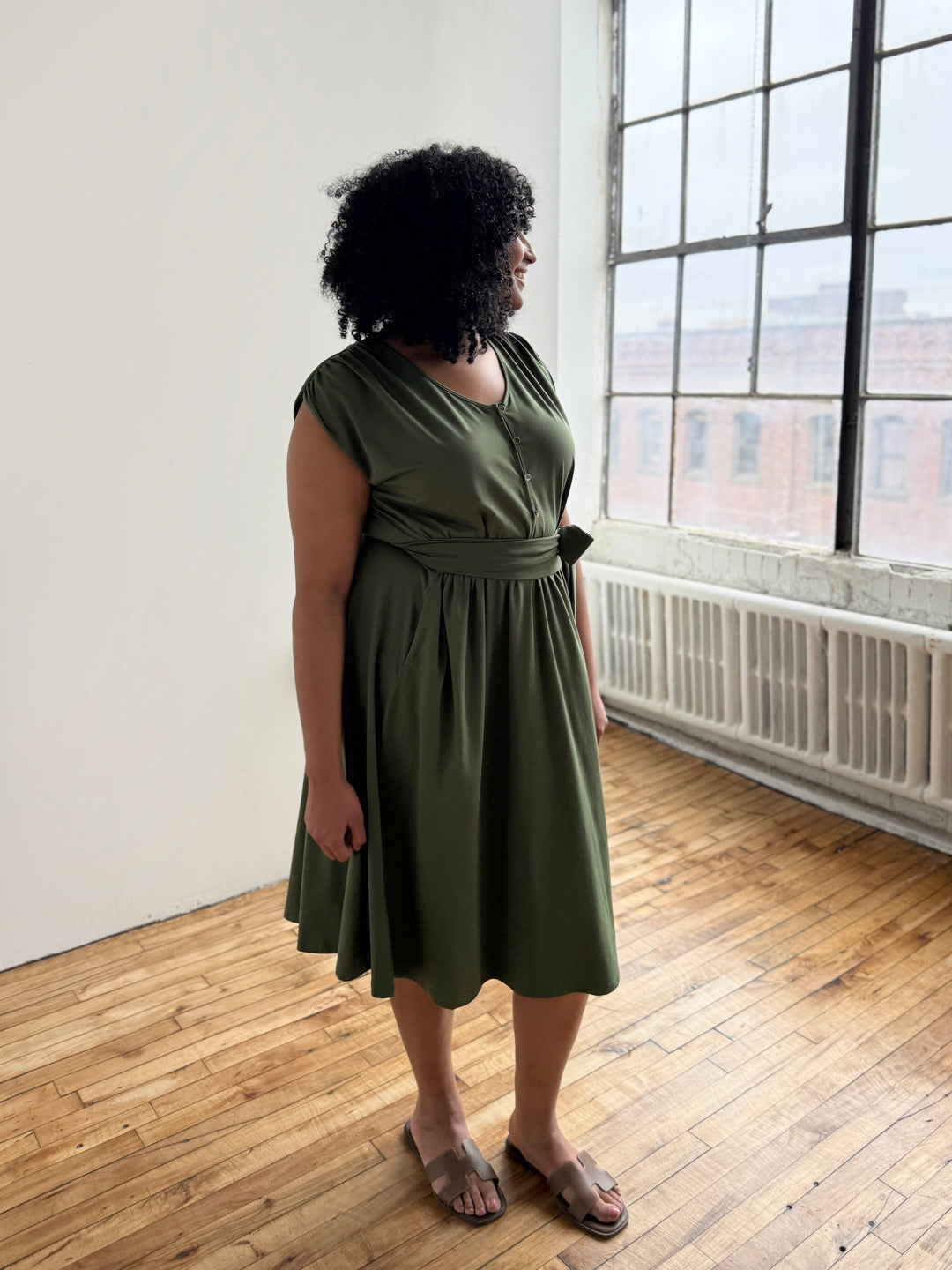 SERAPHINA dress in Meadow Green