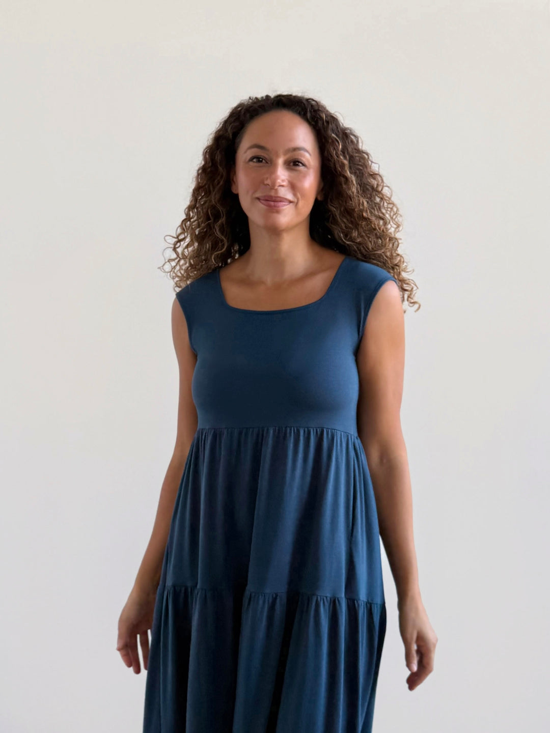 DARCY dress in Atlantic Blue