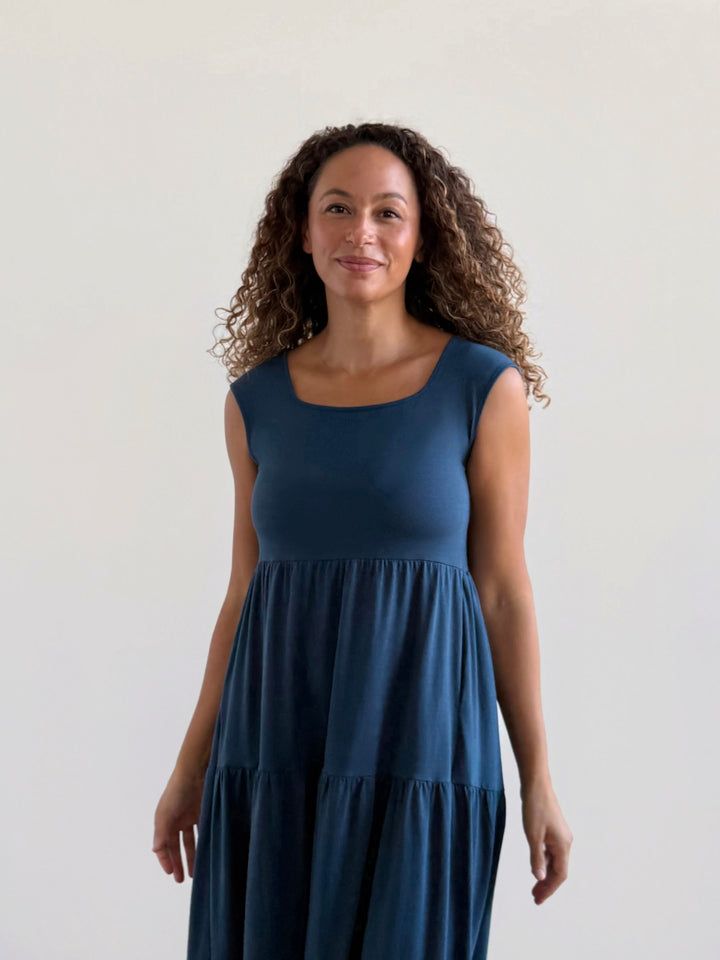 DARCY dress in Atlantic Blue
