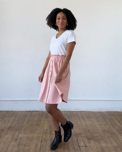 LUCINDA doubleknit skirt in Earthy Rose