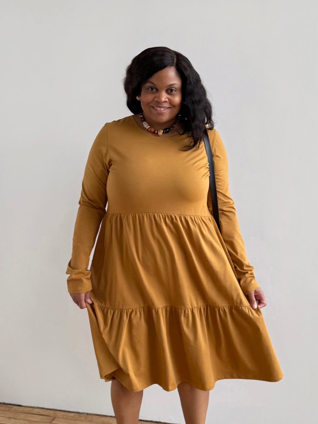 MAISIE dress in Light Amber