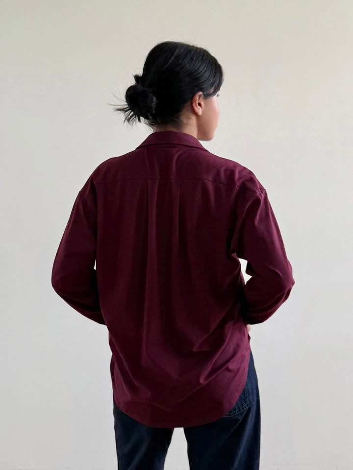 LINDSEY blouse in Merlot