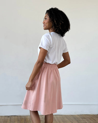 LUCINDA doubleknit skirt in Earthy Rose