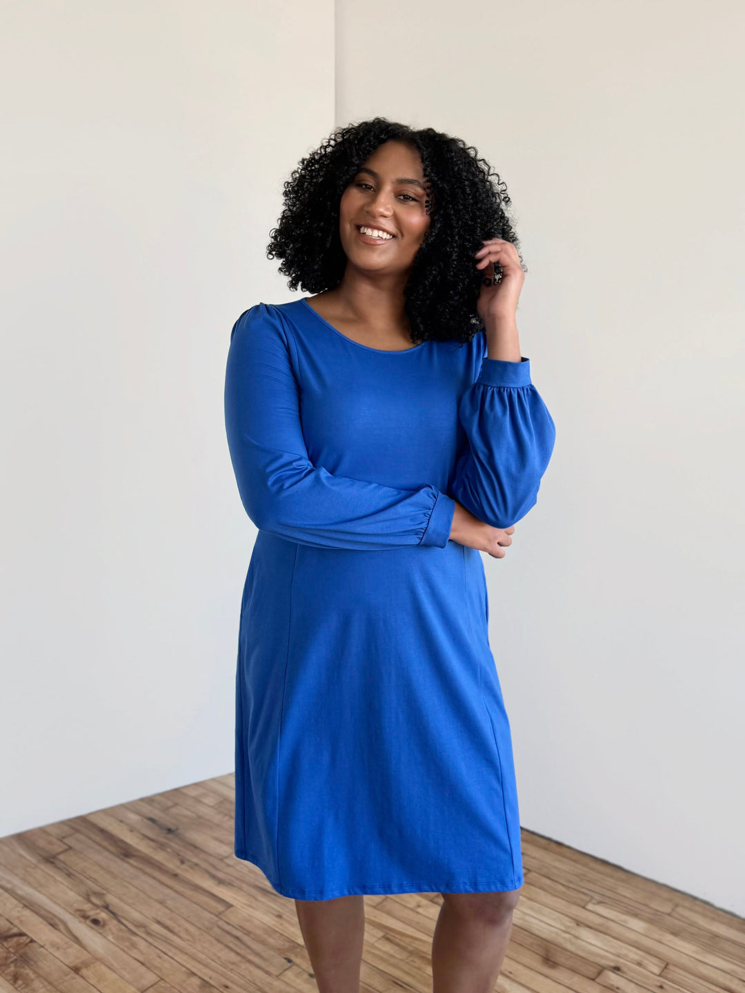 CONSTANCE dress in Blue Iolite