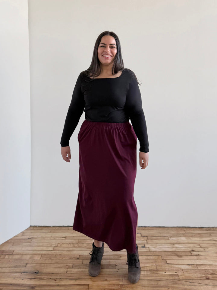 NURY ruched tee in Black
