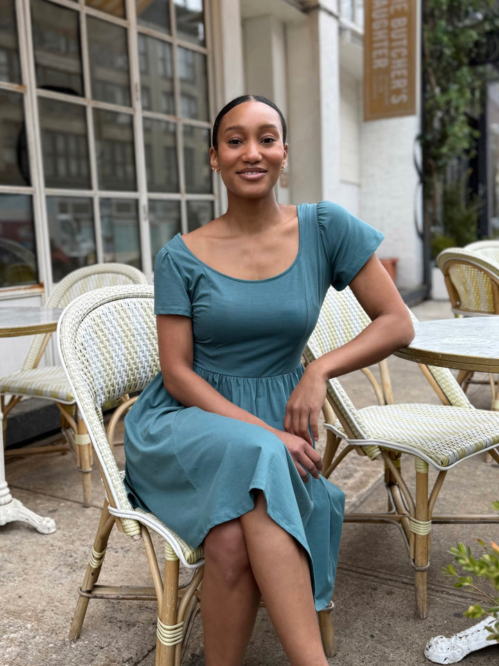 RAZELE dress in Dark Aqua