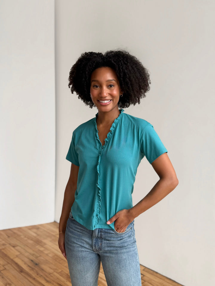 JOCELYN tee in Marine Teal