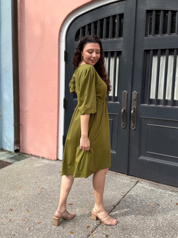 CALLIOPE dress in Olive Branch