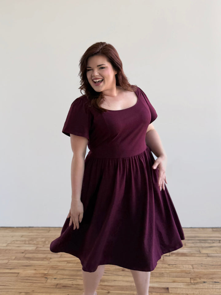 RAZELE dress in Merlot