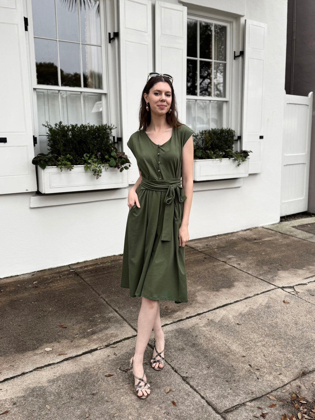 SERAPHINA dress in Meadow Green