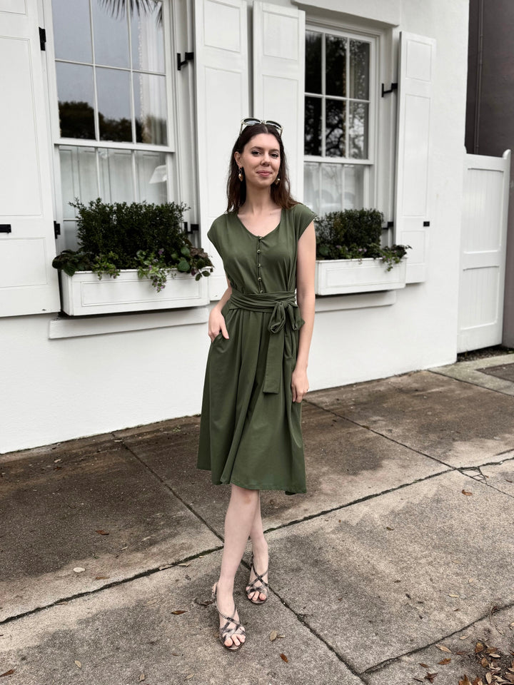 SERAPHINA dress in Meadow Green